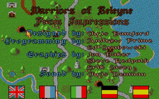 Warriors of Releyne title screen