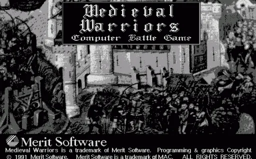 Medieval Warriors title screen