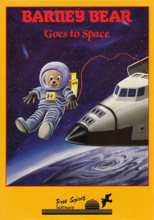Barney Bear Goes to Space cover art for Commodore Amiga