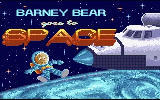 Barney Bear Goes to Space title screen