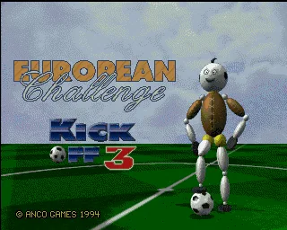 Kick Off 3 - European Challenge (Europe) (En,Fr,De,Es,It) (AGA) title screen