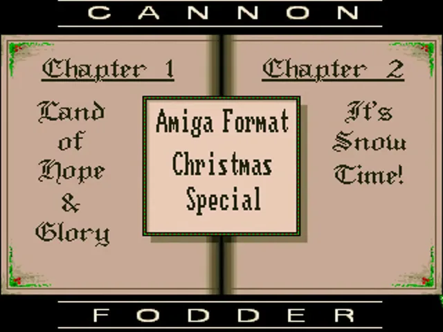 Cannon Soccer (Europe) (Coverdisk - Amiga Format - Issue 54) title screen