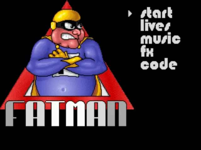 Fatman - The Caped Consumer (Europe) (ECS) title screen
