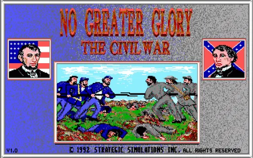 No Greater Glory - The American Civil War title screen