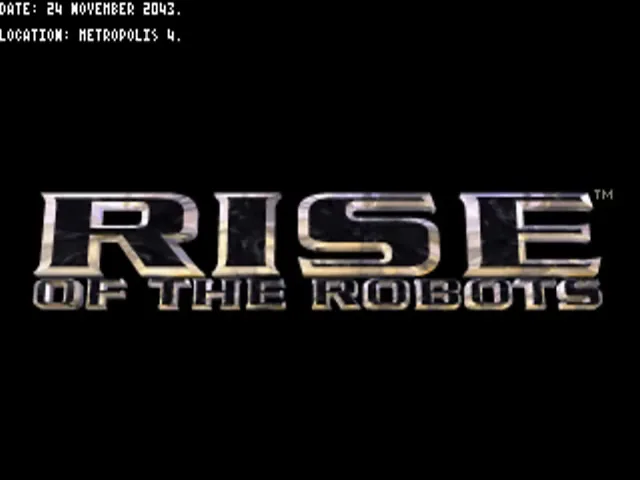 Rise of the Robots (Europe) (ECS) title screen