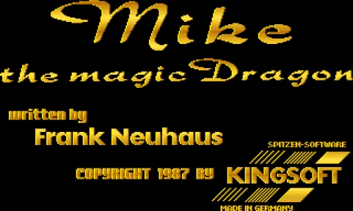 Mike the Magic Dragon title screen