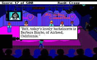Backdrop artwork for Leisure Suit Larry II - Leisure Suit Larry goes Looking for Love