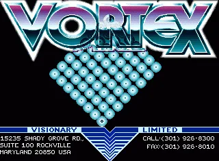 Vortex title screen