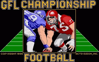 GFL Championship Football title screen