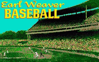 Earl Weaver Baseball title screen