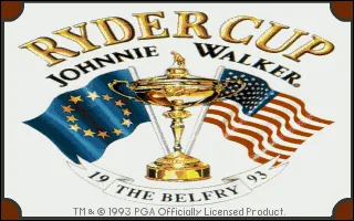 Ryder Cup - Johnnie Walker (Europe) (AGA) title screen