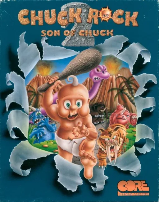 Chuck Rock 2 - Son of Chuck cover art for Commodore Amiga