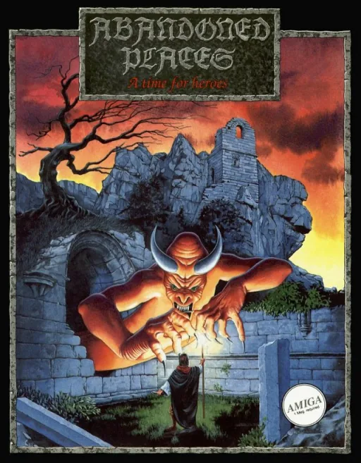 Abandoned Places - A Time for Heroes cover art for Commodore Amiga