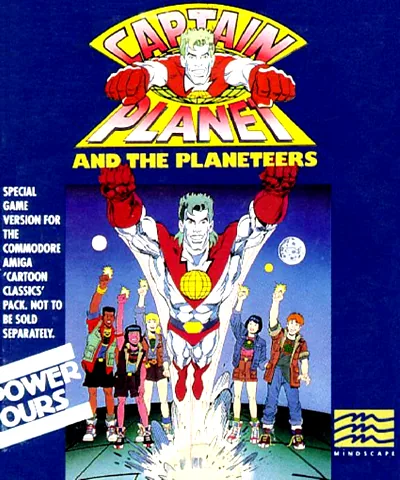 Captain Planet and the Planeteers cover art for Commodore Amiga