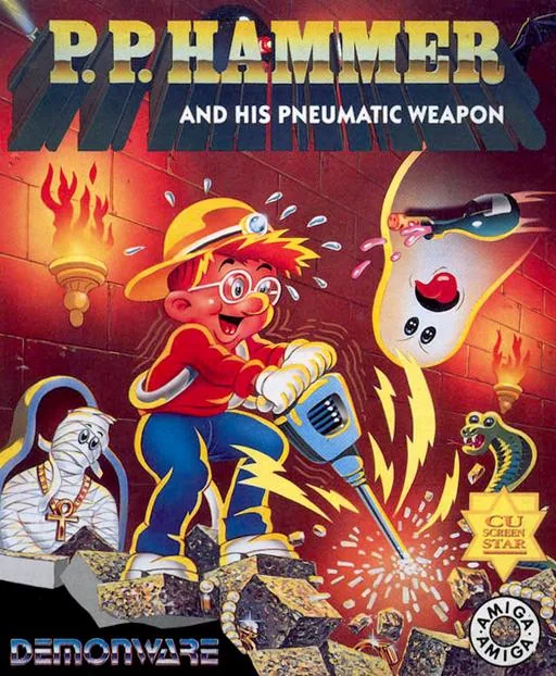 P.P. Hammer and His Pneumatic Weapon (Europe) (Budget - Global Software) cover art for Commodore Amiga