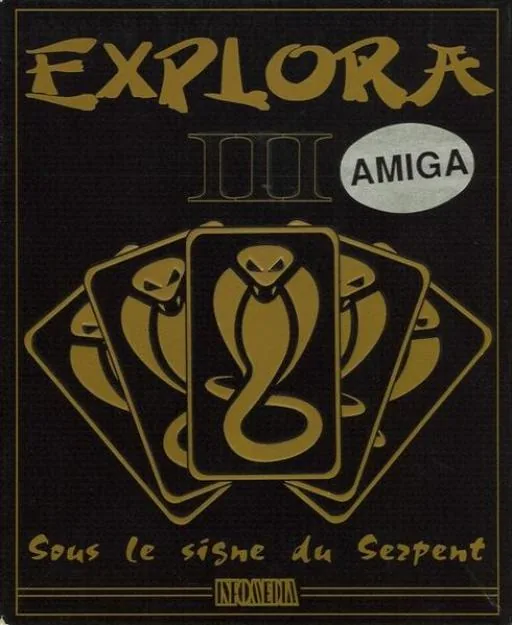 Explora III - Sous le Signe du Serpent cover art for Commodore Amiga