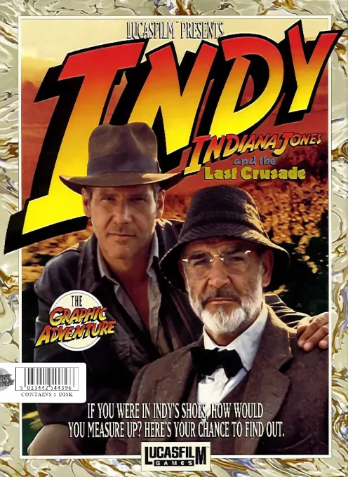 Indiana Jones and the Last Crusade - Das Graphic Adventure (Germany) (v1.4 1989-10-20) cover art for Commodore Amiga