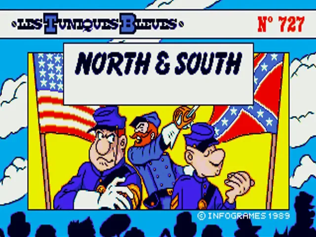 North & South (Europe) (En,Fr,De,Es,It) (Compilation - Le Temps des Heros) title screen