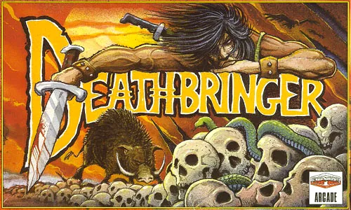 Deathbringer cover art for Commodore Amiga