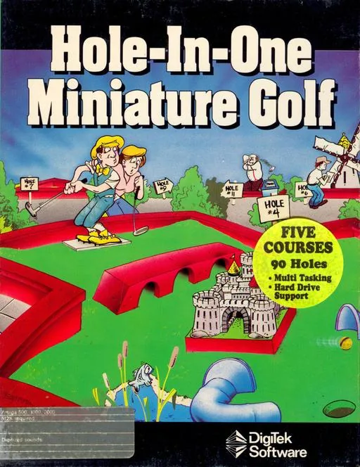 Hole-In-One - Miniature Golf (Europe) (Amiga 500 Bundle - Starter Kit) cover art for Commodore Amiga