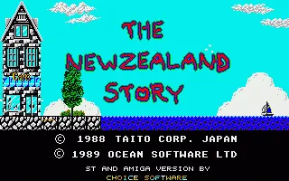 The NewZealand Story title screen