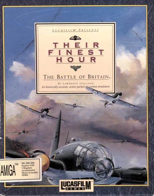 Their Finest Hour: The Battle of Britain cover art for Commodore Amiga