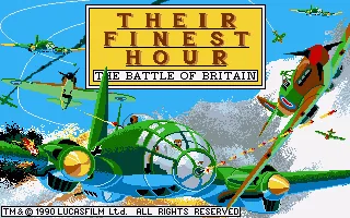 Their Finest Hour: The Battle of Britain title screen