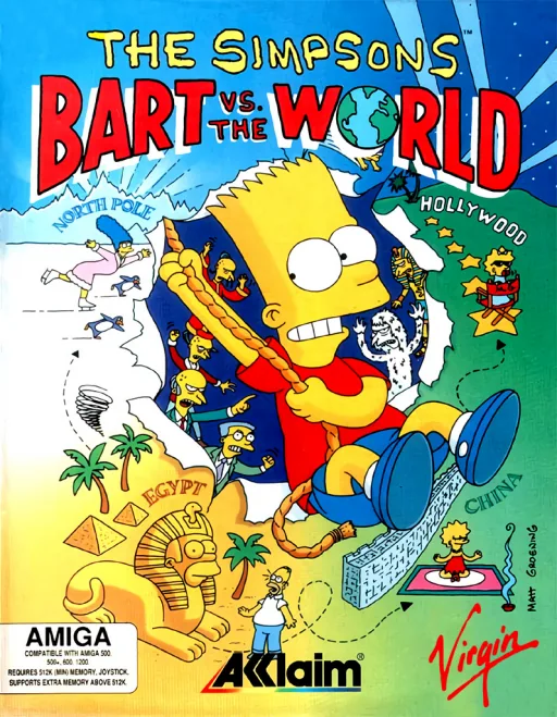 Backdrop artwork for Simpsons, The - Bart vs. The World