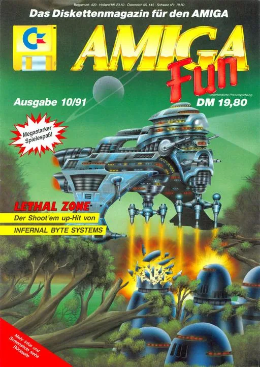 Backdrop artwork for Lethal Zone (Europe) (Coverdisk - Amiga Fun - Issue 10)