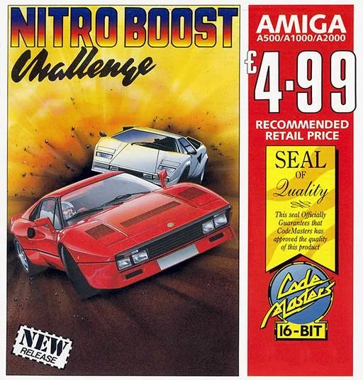 Pro PowerBoat Simulator + Nitro Boost Challenge (Europe) (Compilation - Quattro Power Machines) cover art for Commodore Amiga