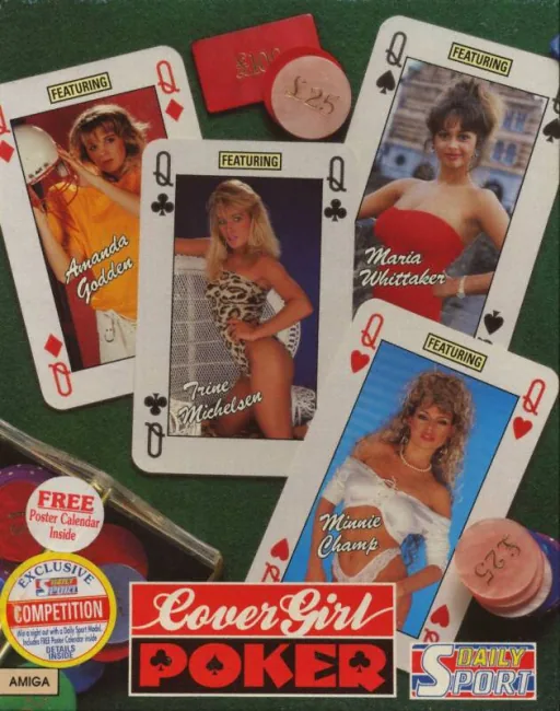 Cover Girl Poker cover art for Commodore Amiga