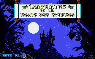 Labyrinthe de la Reine des Ombres, Le title screen