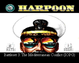 Harpoon - Battleset 3 - The MED Conflict (Europe) (Addon) title screen