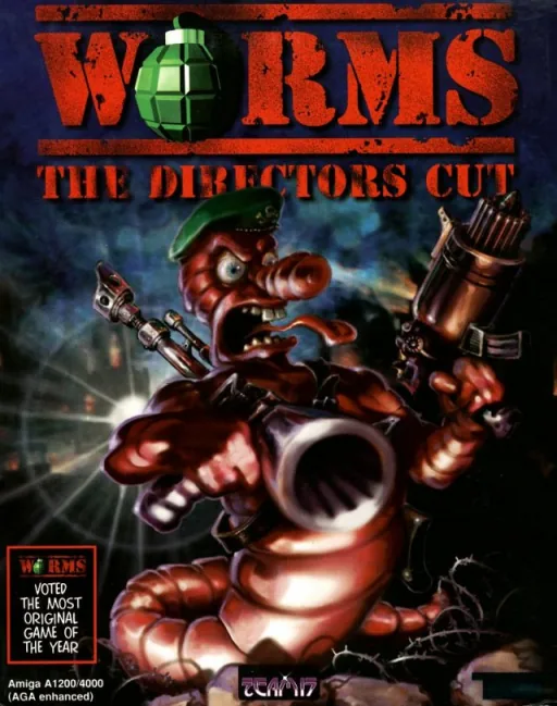 Backdrop artwork for Worms - The Director's Cut (Europe) (AGA)