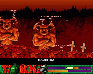 Worms - The Director's Cut (Europe) (AGA) screenshot