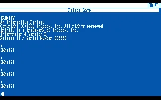 Trinity (Europe) (Release 11) title screen