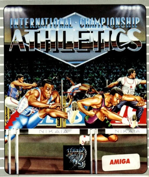 International Championship Athletics (Europe) (En,Fr,De,Es,It) (9.6.1987) cover art for Commodore Amiga