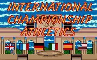 International Championship Athletics (Europe) (En,Fr,De,Es,It) (9.6.1987) title screen