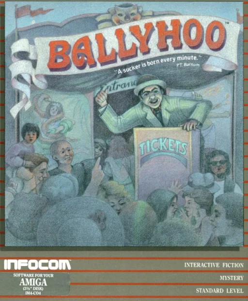 Ballyhoo cover art for Commodore Amiga