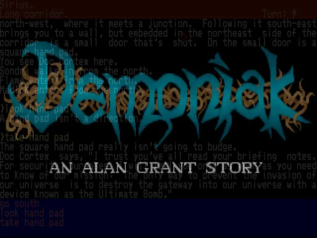 Demoniak title screen