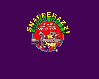 Snapperazzi - The Alien Who Invades Your Space! title screen