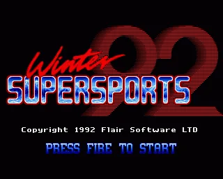 Winter Supersports 92 (Europe) (Compilation - Mega Collection) title screen