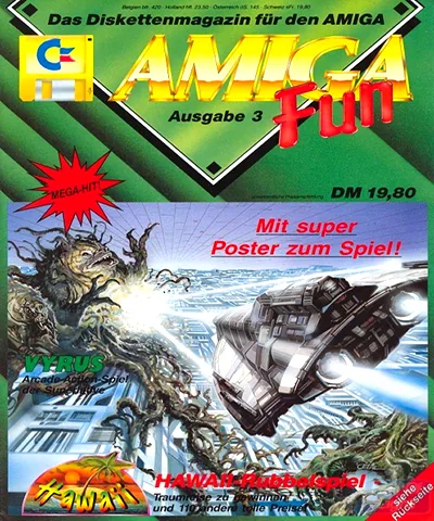 Backdrop artwork for Vyrus (Europe) (Coverdisk - Amiga Fun - Issue 04)