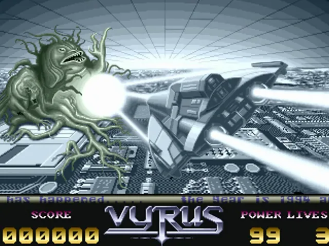 Vyrus (Europe) (Coverdisk - Amiga Fun - Issue 04) title screen