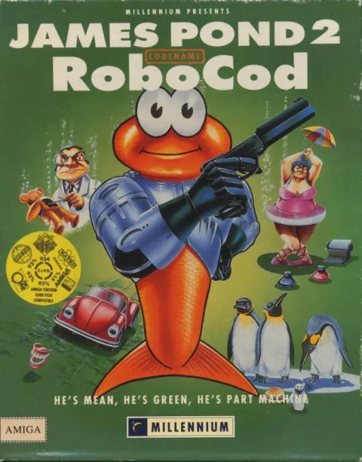Backdrop artwork for James Pond II - Codename RoboCod (Europe) (AGA)
