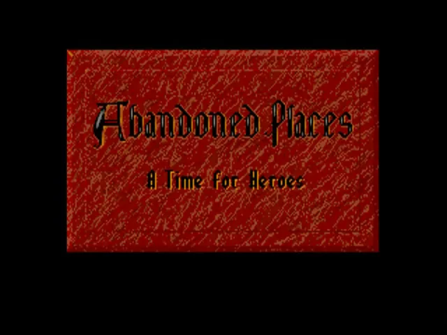 Abandoned Places (Europe) (v1.17) (Demo) (Coverdisk - Amiga Action - Issue 30) title screen