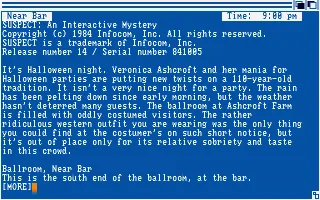 Suspect title screen