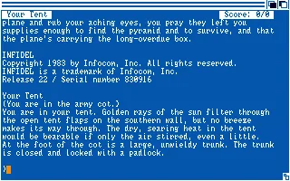 Infidel (USA) (r22) title screen