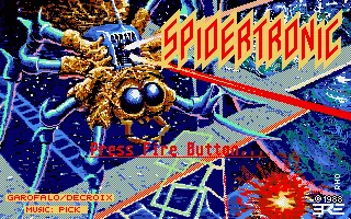 Spidertronic title screen