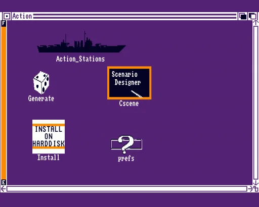 Action Stations! title screen